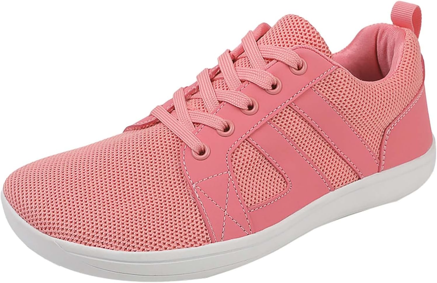 

Мужская обувь для бега с широким носком, быстро сохнущая, без застежек, дышащая сетка, резиновая подошва, легкие кроссовки Generic, красный