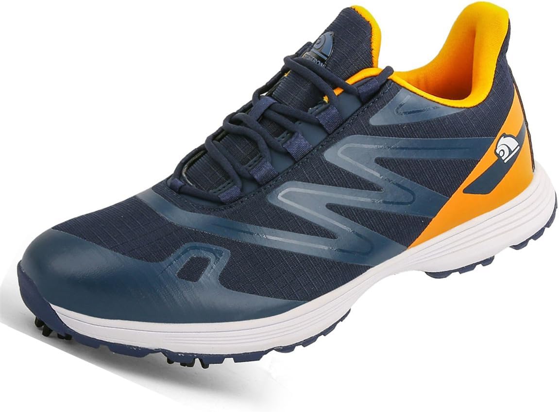 

Мужские гольф-кроссовки, дышащие модные кроссовки для гольфа, противоскользящие спортивные кроссовки для ходьбы и занятий в тренажерном зале Omcam, желтый