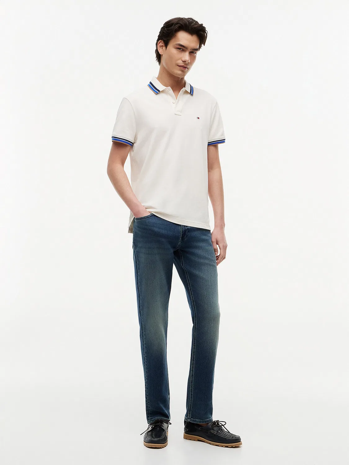 Рубашка Tommy Hilfiger, Ecru — фото 3