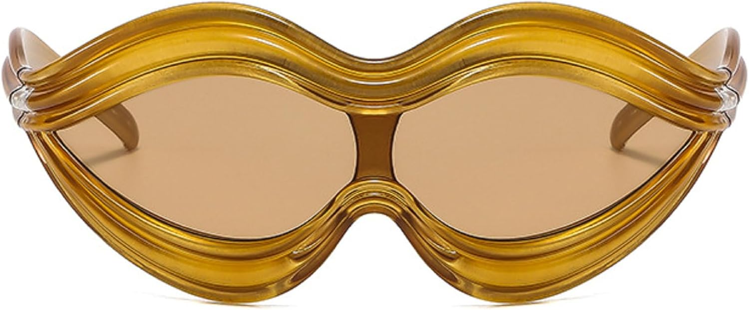 

Солнцезащитные очки в крупной оправе «кошачий глаз» для женщин, модные красные солнцезащитные очки для путешествий, уличной фотографии, отдыха, вечеринки, пляжа, размер N45 mincl, Gold