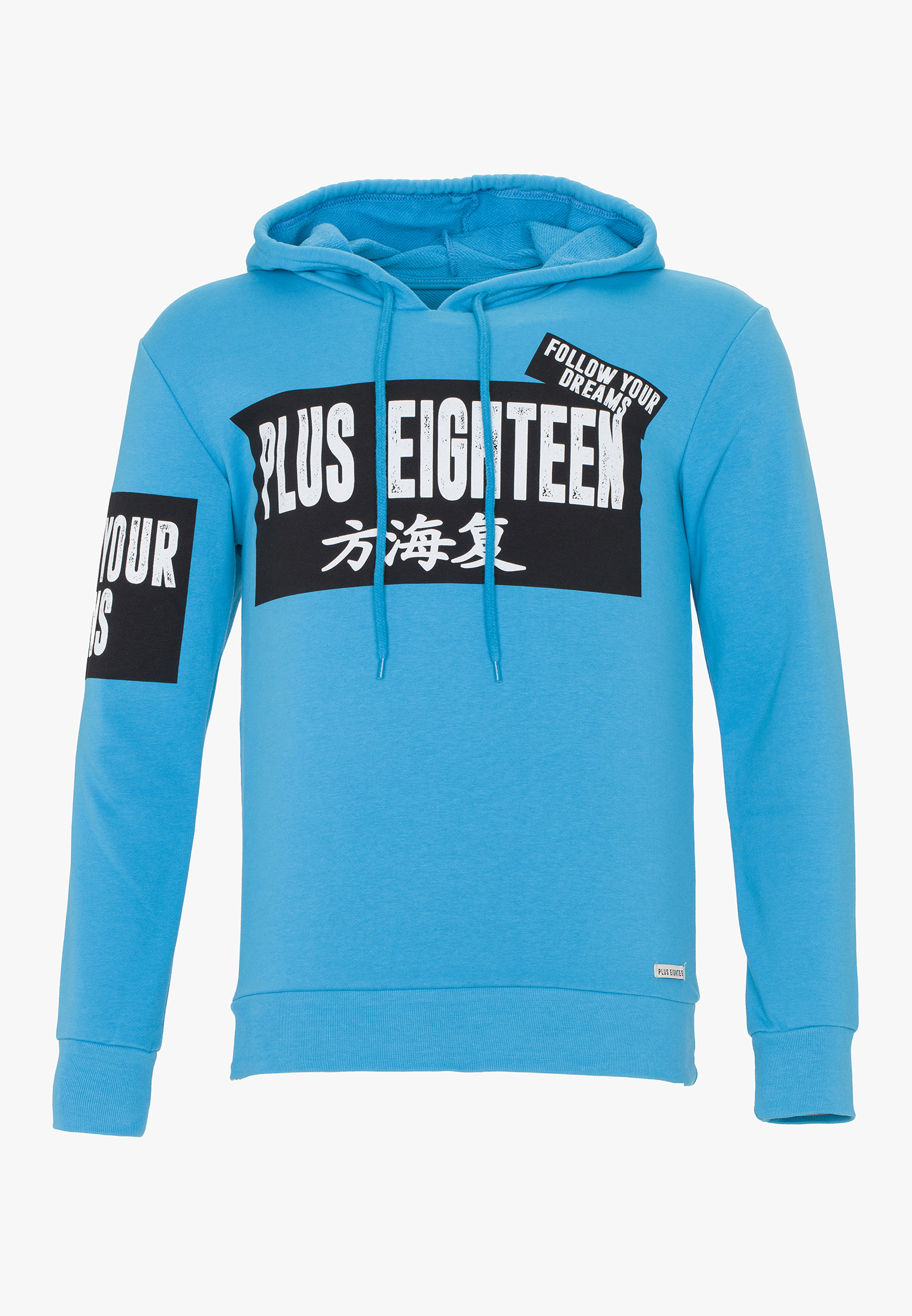 

Толстовка PLUS EIGHTEEN Kapuzenpullover, бирюзовый