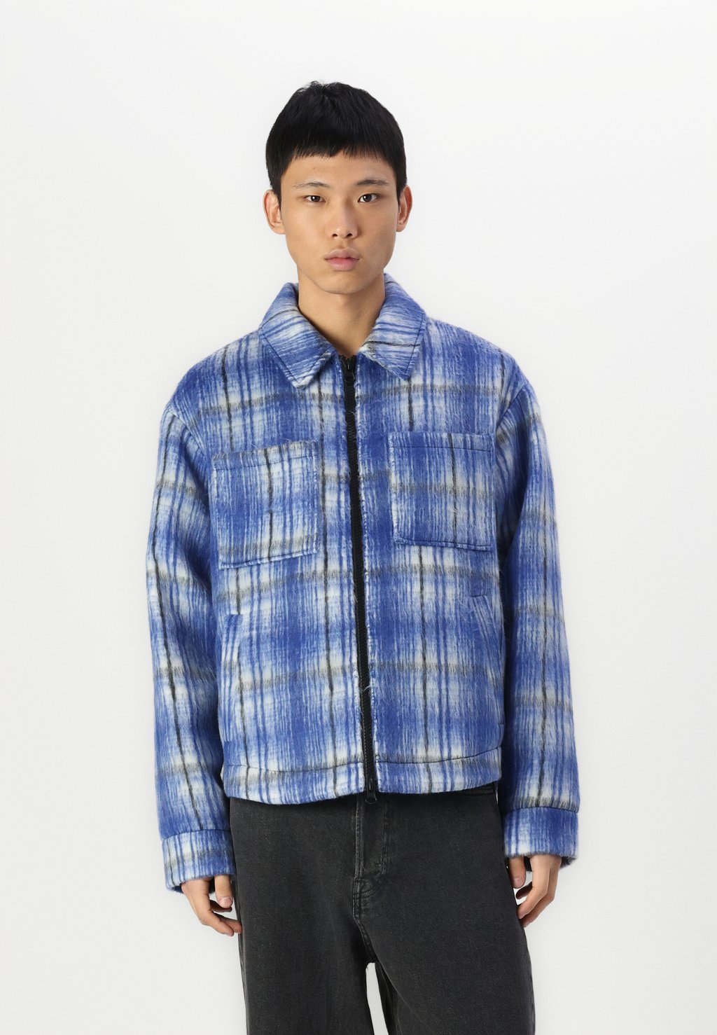 

Легкая куртка JCOUNION CHECK JACKET Jack & Jones, синий