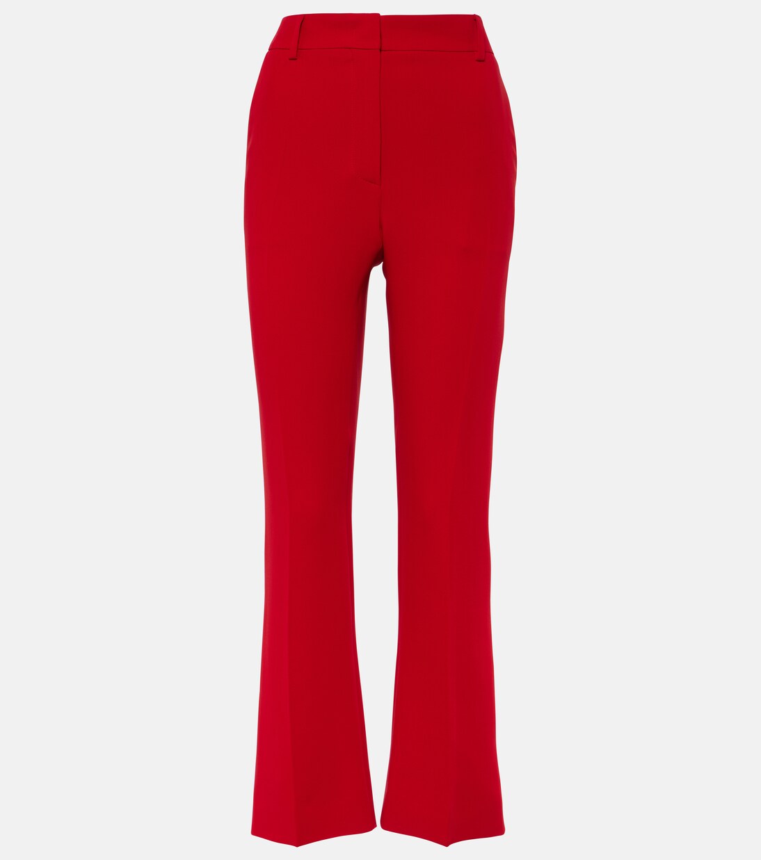

Прямые шелковые брюки Cady Couture Valentino, Rosso