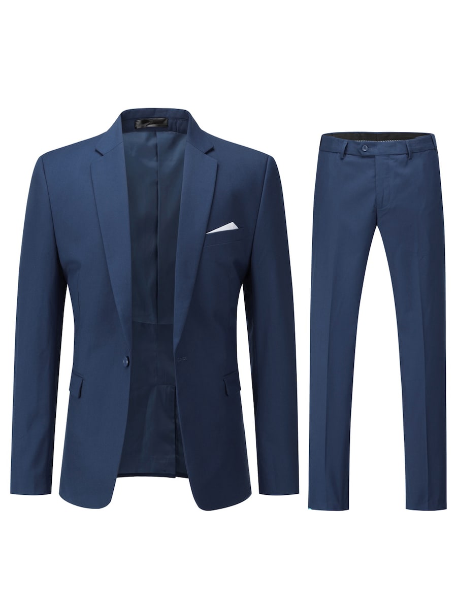 

Приталенный костюм Youthup, темно-синий