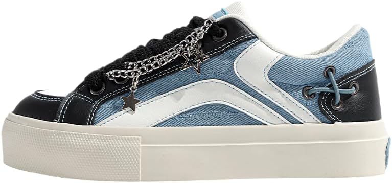 

Мужские синие повседневные кроссовки - универсальная толстая подошва, шнуровка, дышащий материал, для носки в любое время года Clolinde