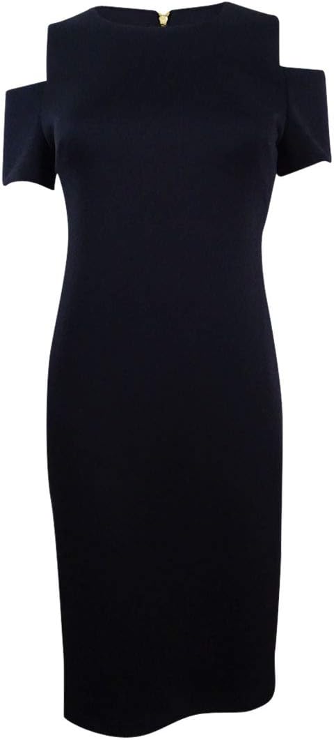 

Женское платье-футляр Calvin Klein с открытыми плечами, Black