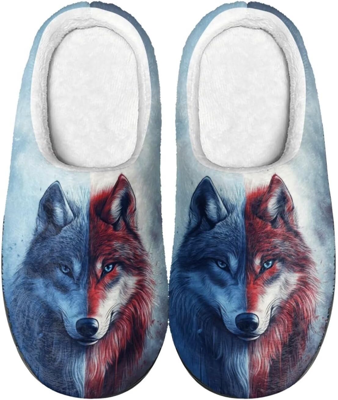 

Теплые мягкие удобные домашние тапочки DISNIMO для женщин и девушек на осень и зиму, красный/синий