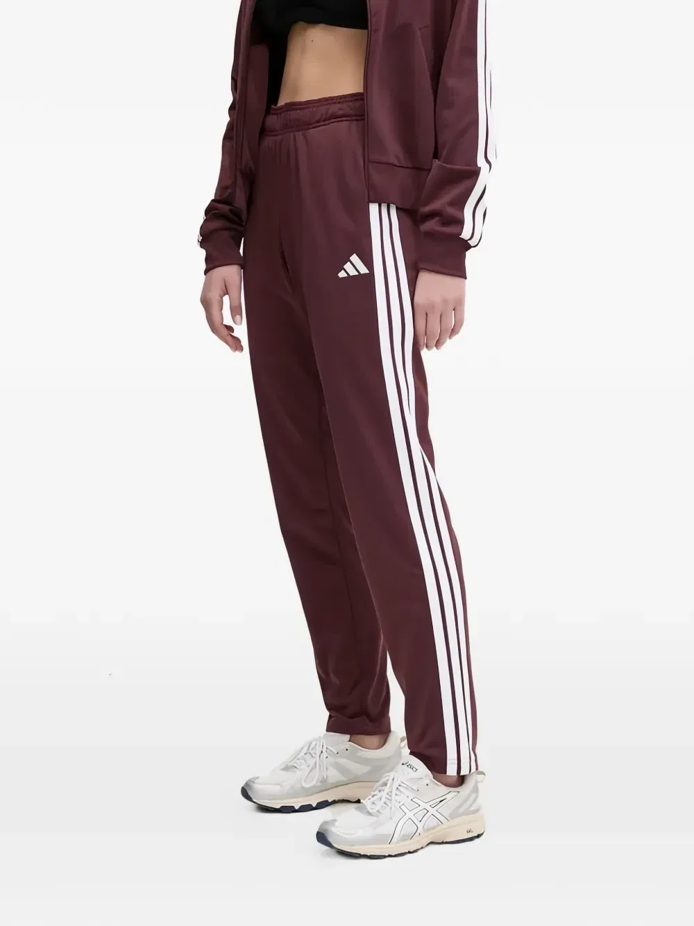Спортивный костюм в полоску Adidas, красный — фото 4