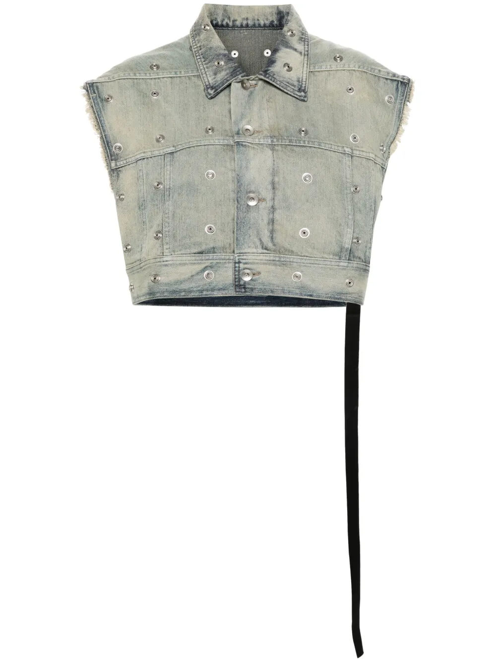 

Джинсовый жилет Jumbo Worker Rick Owens DRKSHDW, синий