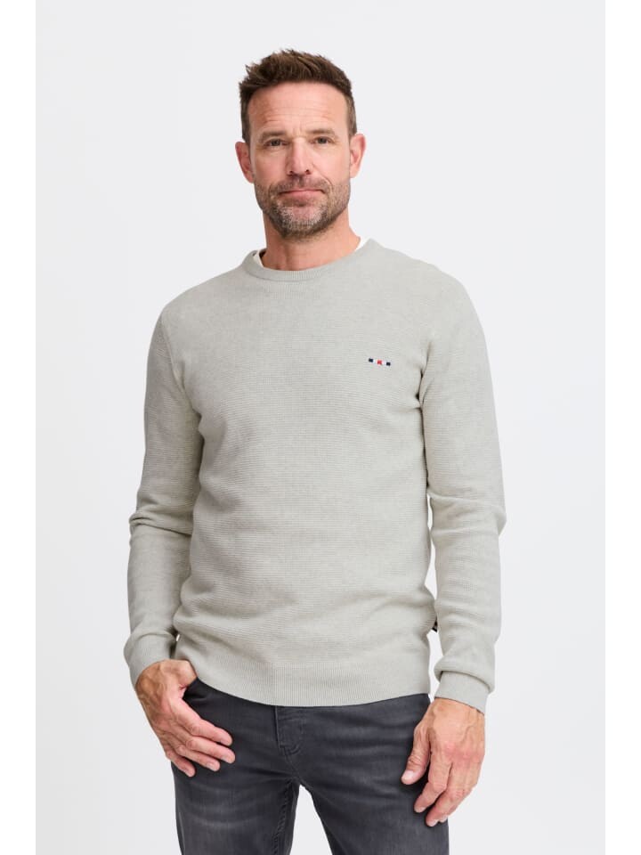 

Пуловер FQ1924 Strickpullover FQKYLE 21900699 modischer Langarmpullover, серый