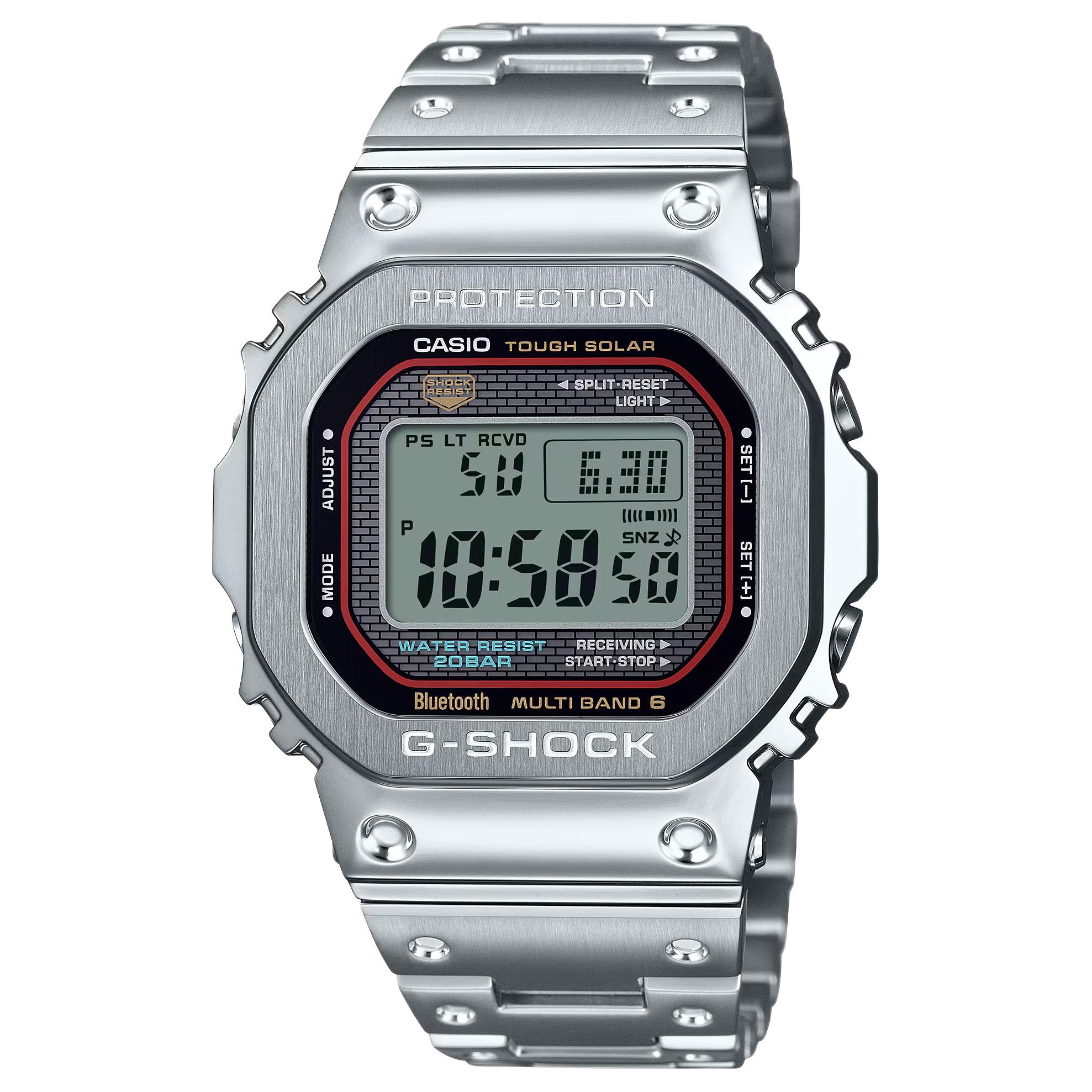 

CASIO Часы 5000 Collection Solar Quartz Movement Stainless Steel Strap Watch Men's Watch Gray Dial, Gray Dial