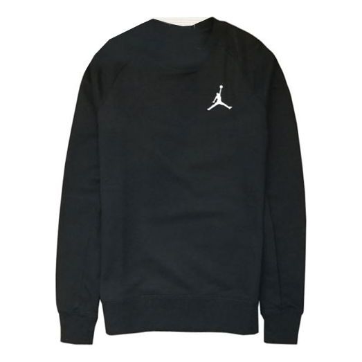 

Толстовка Men's Air Jordan Solid Color Sports Round Neck Pullover Long Sleeves Black, черный