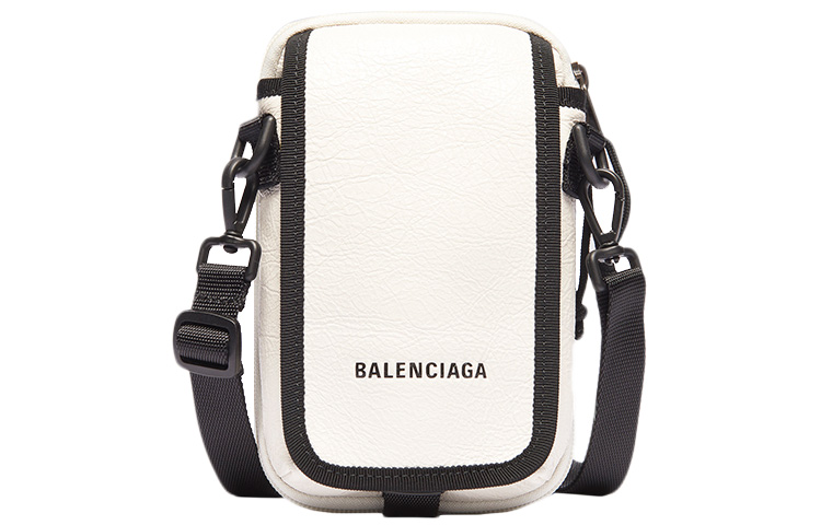 

Balenciaga Мужская белая сумка через плечо из овчины