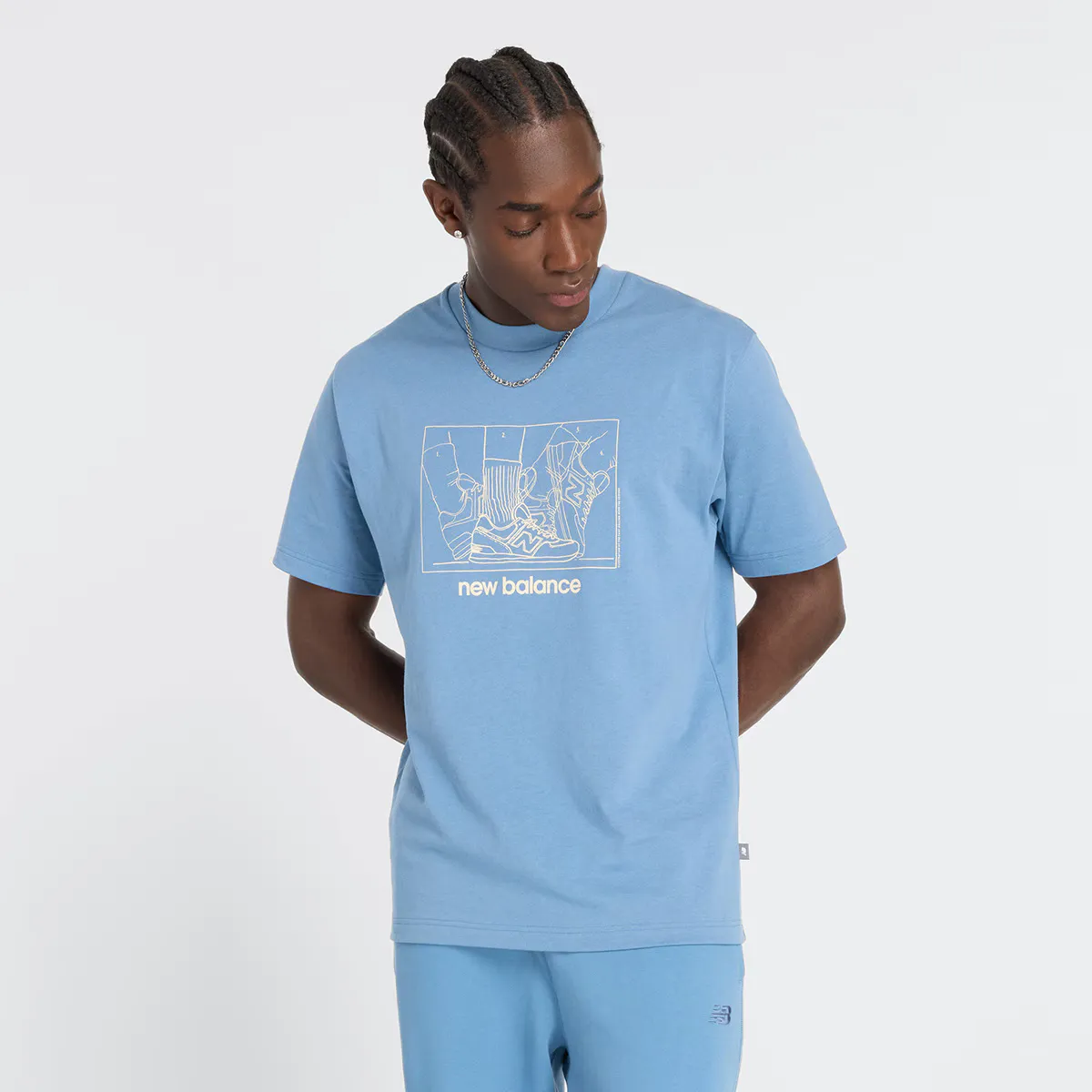 

Atheltics Relaxed Science New Balance Мужская футболка, синий