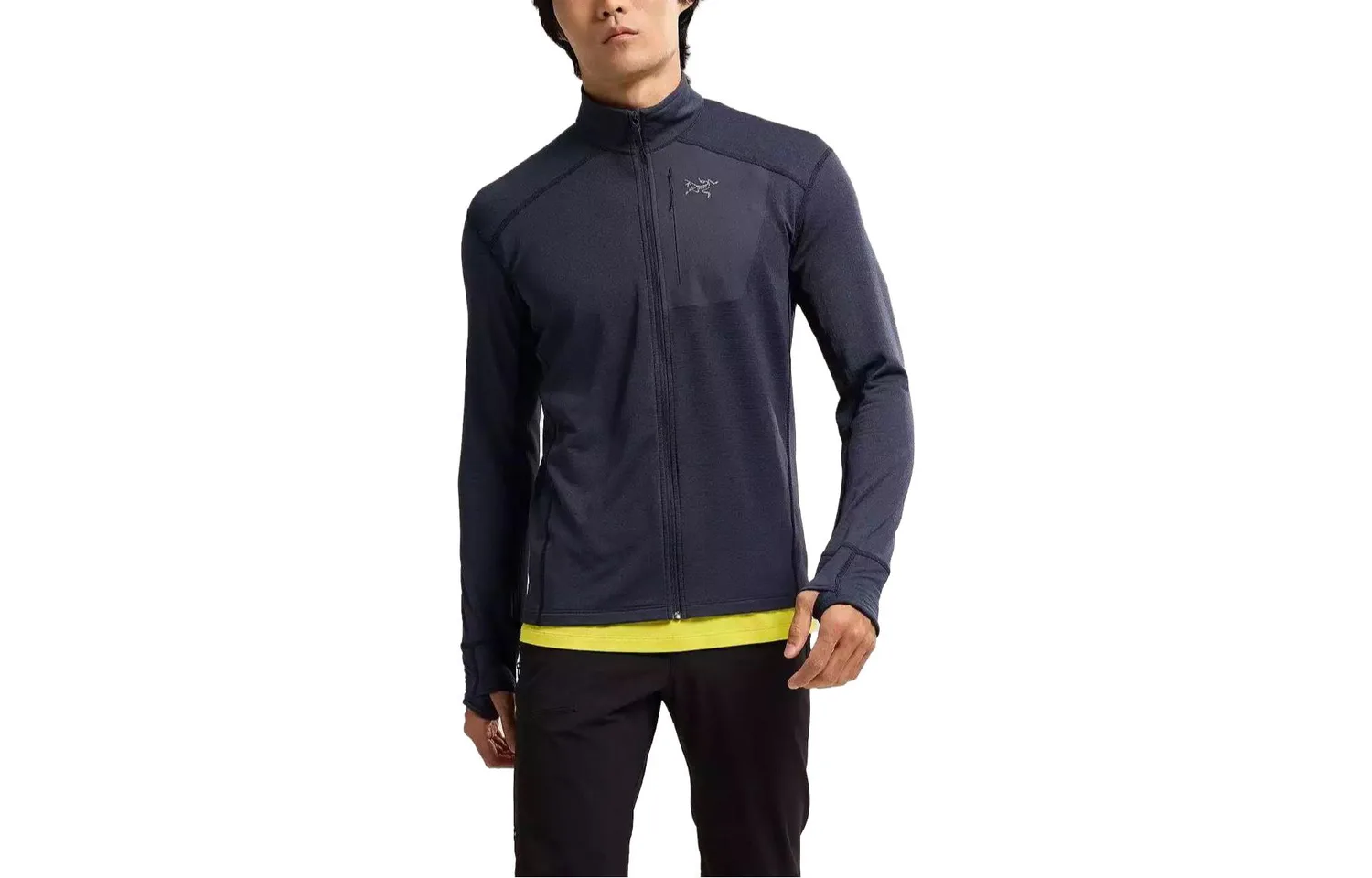 Мужская куртка Delta на молнии Arcteryx, Black Sapphire/Black Sapphire
