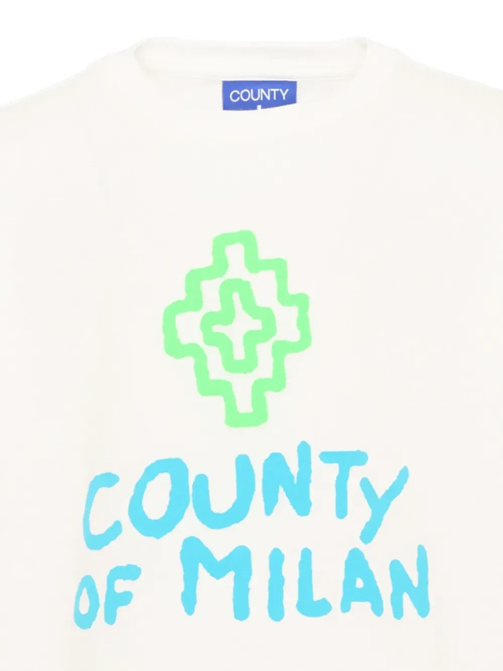 Футболка с логотипом COUNTY OF MILAN, бежевый — фото 3
