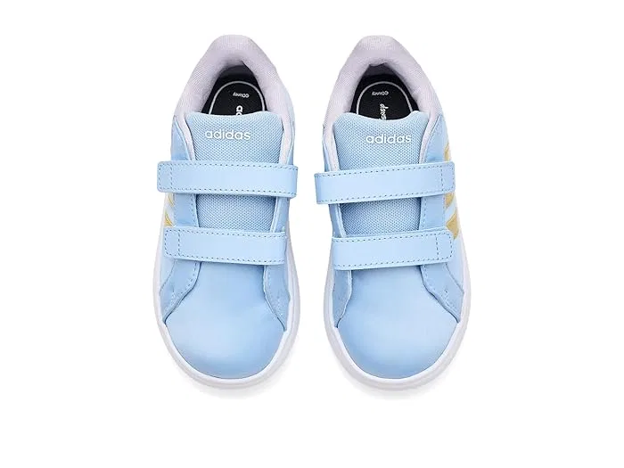 Кроссовки Frozen Grand Court 3.0 Adidas Kids, Blue/Gold Metallic/Ice Lavender — фото 3