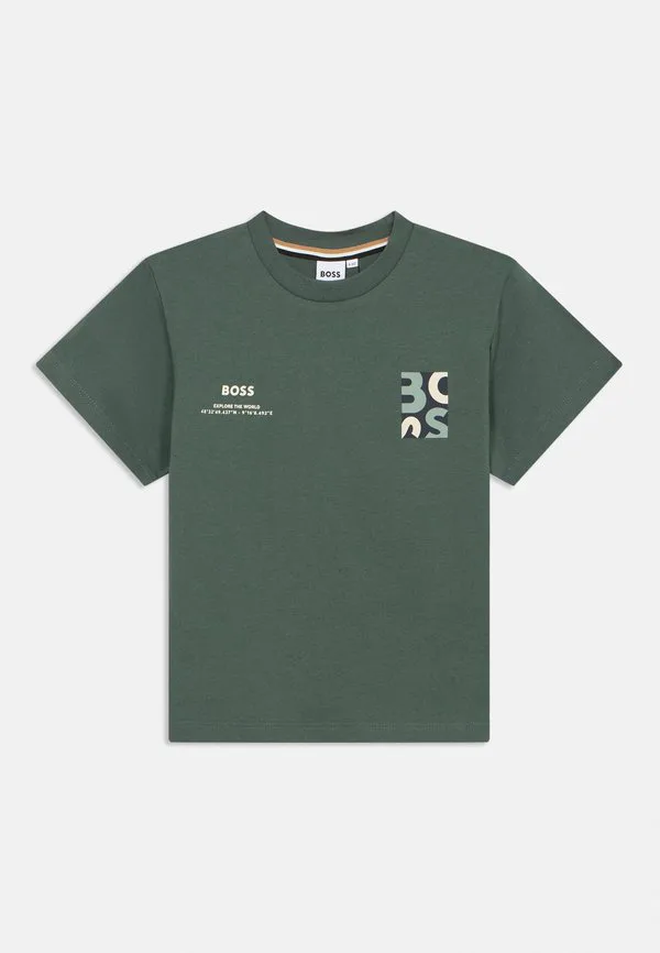 Футболка с короткими рукавами и принтом Boss Kidswear, Stone Pine