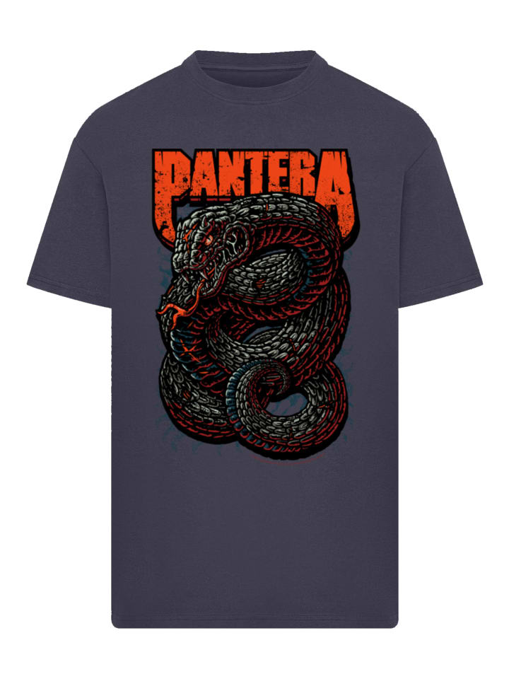 

Футболка большого размера Pantera Venomous Snake темно-синего цвета F4NT4STIC, Синий, Футболка большого размера Pantera Venomous Snake темно-синего цвета F4NT4STIC