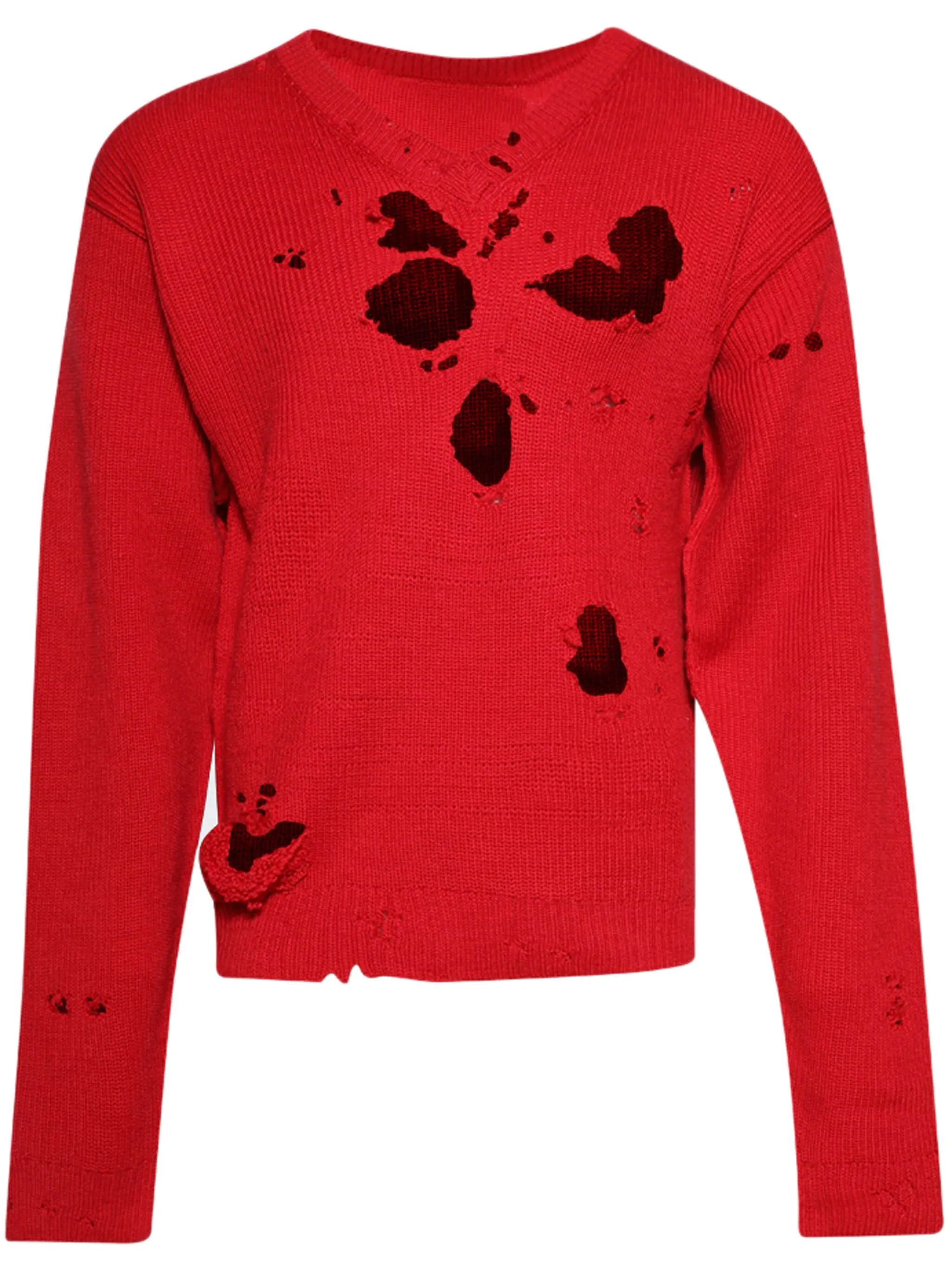 

Джемпер Destroyed Vetements, красный