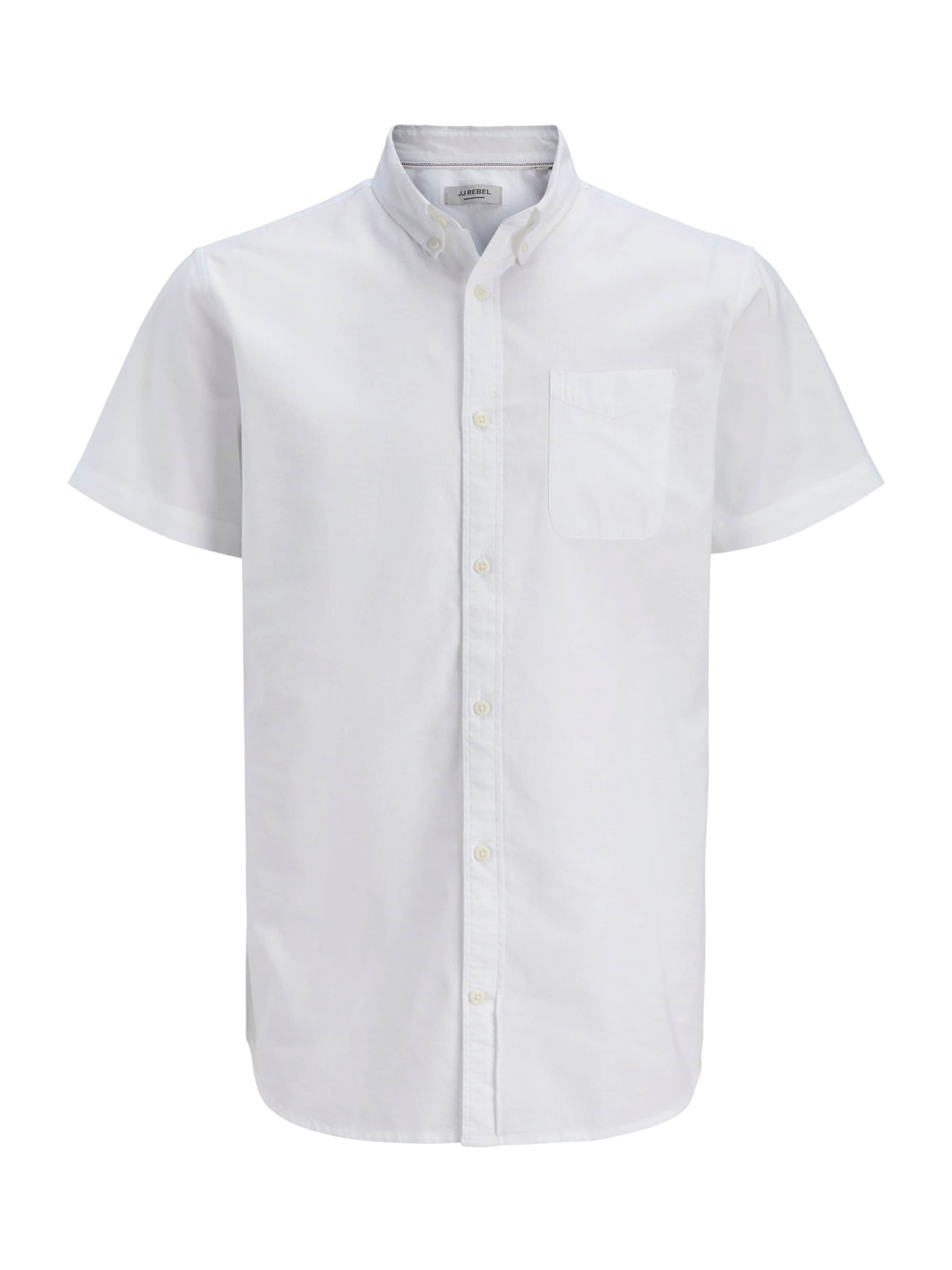 

JJ Rebel Рубашка на пуговицах 'JREBKEITH' Regular fit в белом цвете