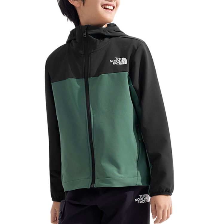 Одежда с защитой от солнца для детей 3-7 лет THE NORTH FACE, зеленый — фото 4