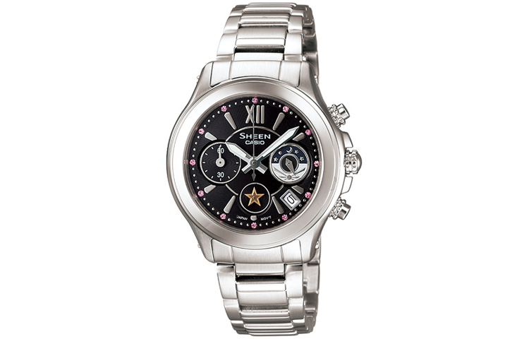 

Женские часы SHEEN Black SHN-5509D-1A CASIO, черный Dial