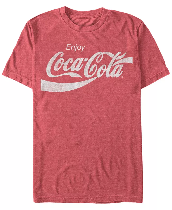 

Футболка с коротким рукавом для мужчин Coca-Cola в винтажном стиле Enjoy Coca-Cola Fifth Sun, красный