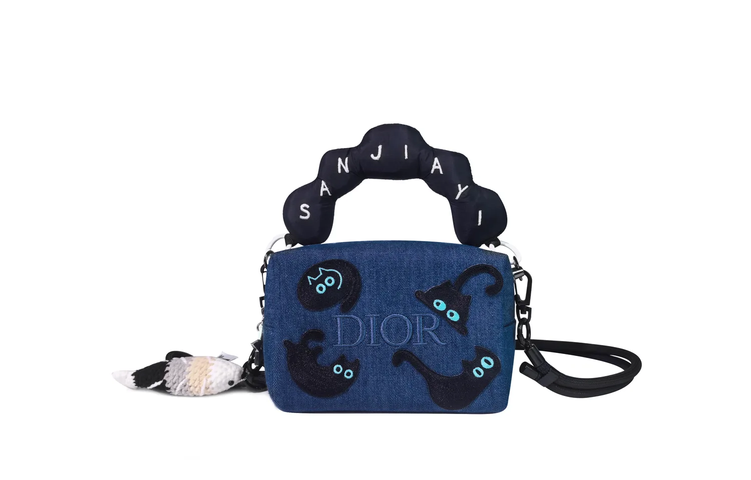 Макияжная сумочка Custom Makeup Bag Magic Pen, Like A Cat Getting Fish, детство, милая, универсальная, повседневная, джинсовая DIOR, Like A Cat Gets Fish-Box — фото 2
