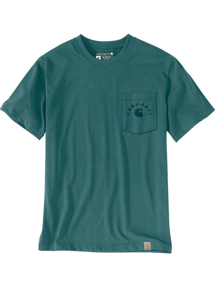 

CARHARTT Футболка "Irvine Relaxed Work T-Shirt" зеленого цвета, Зеленый, CARHARTT Футболка "Irvine Relaxed Work T-Shirt" зеленого цвета