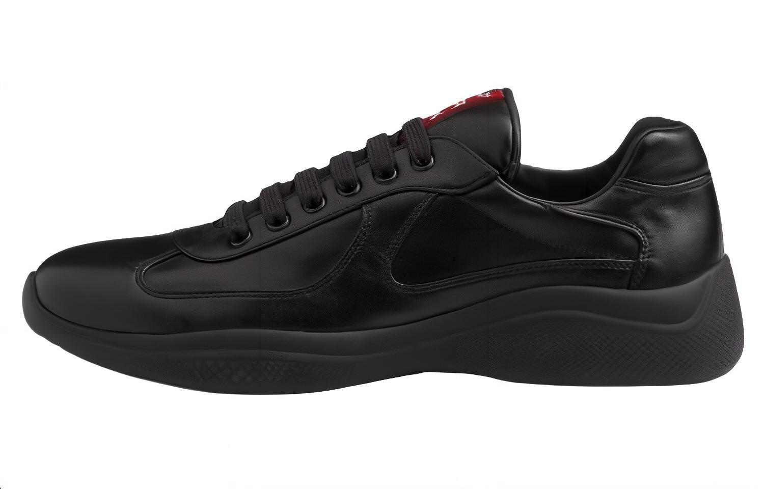

Низкие кеды мужские черные PRADA