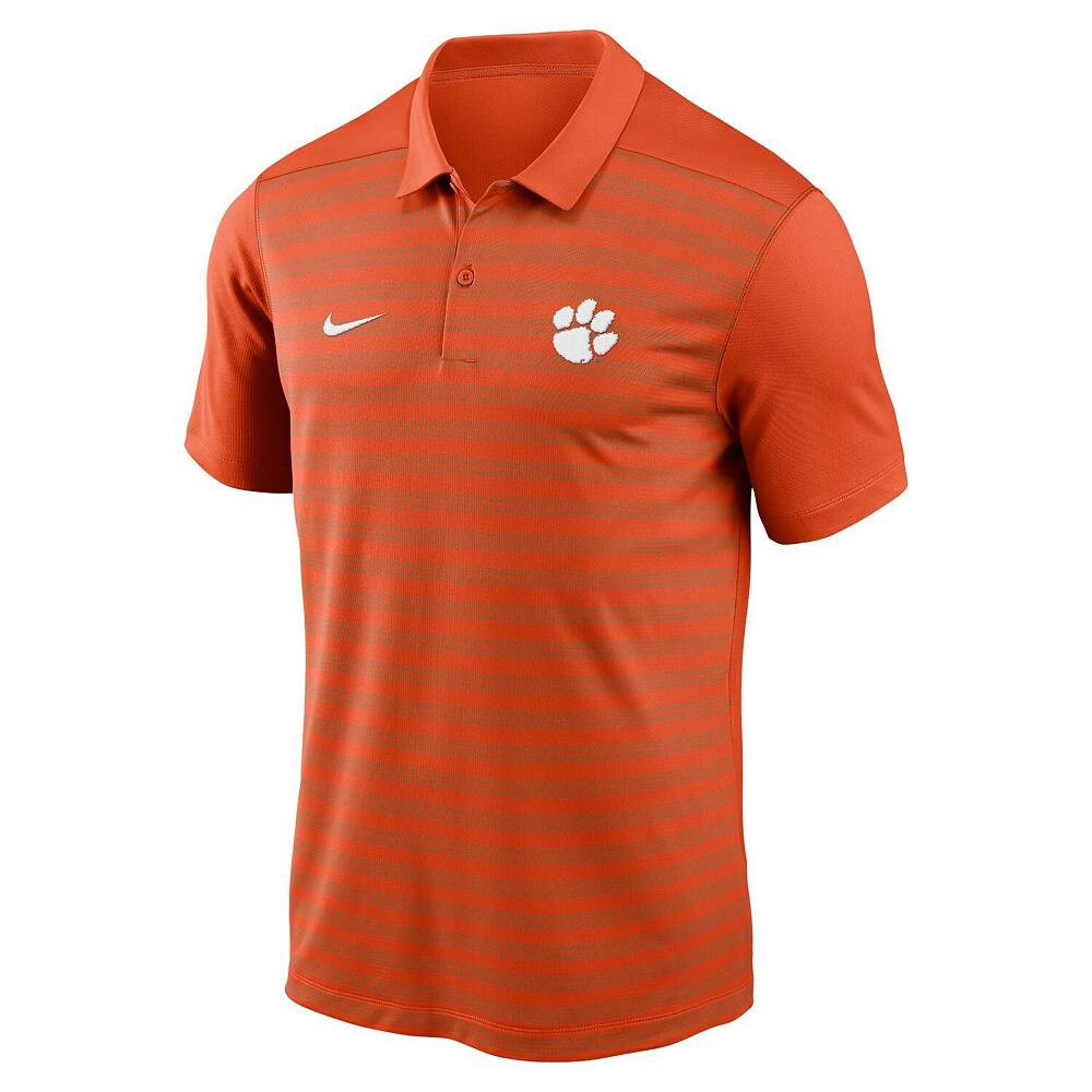 Мужская футболка-поло Nike Orange Clemson Tigers 2024 начала сезона Coaches Sideline Performance, цвет Clm Orange — фото 3