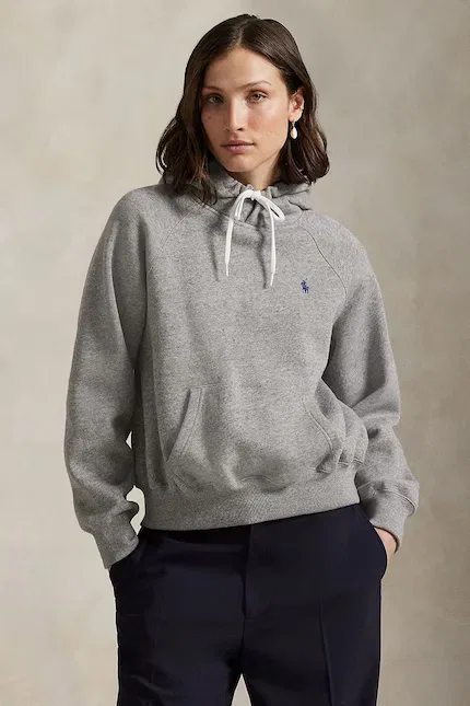 Худи женское с капюшоном Polo Ralph Lauren, серый
