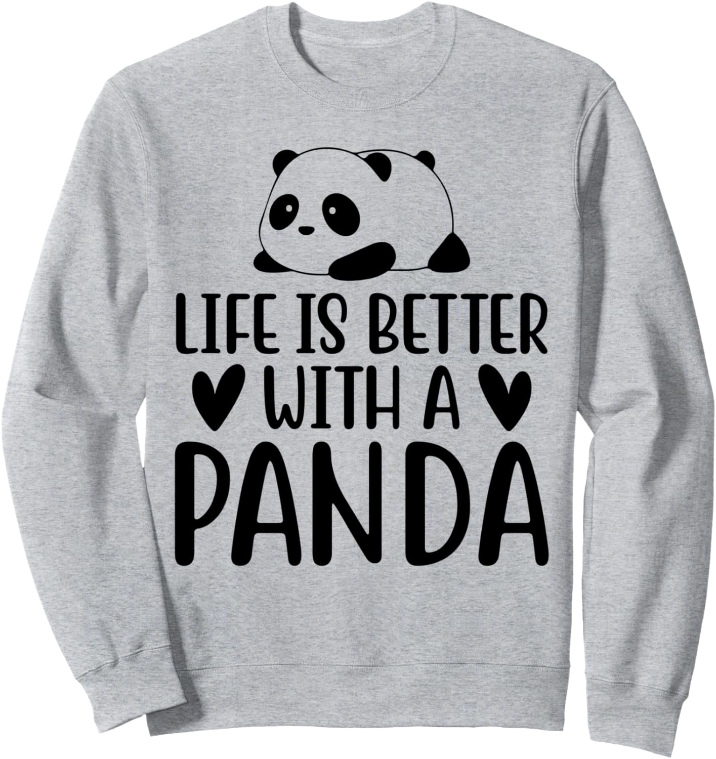 

Толстовка, Жизнь лучше с толстовкой с пандой Cute Panda Lovers Cute Asian Bear Apparel Gifts, серый