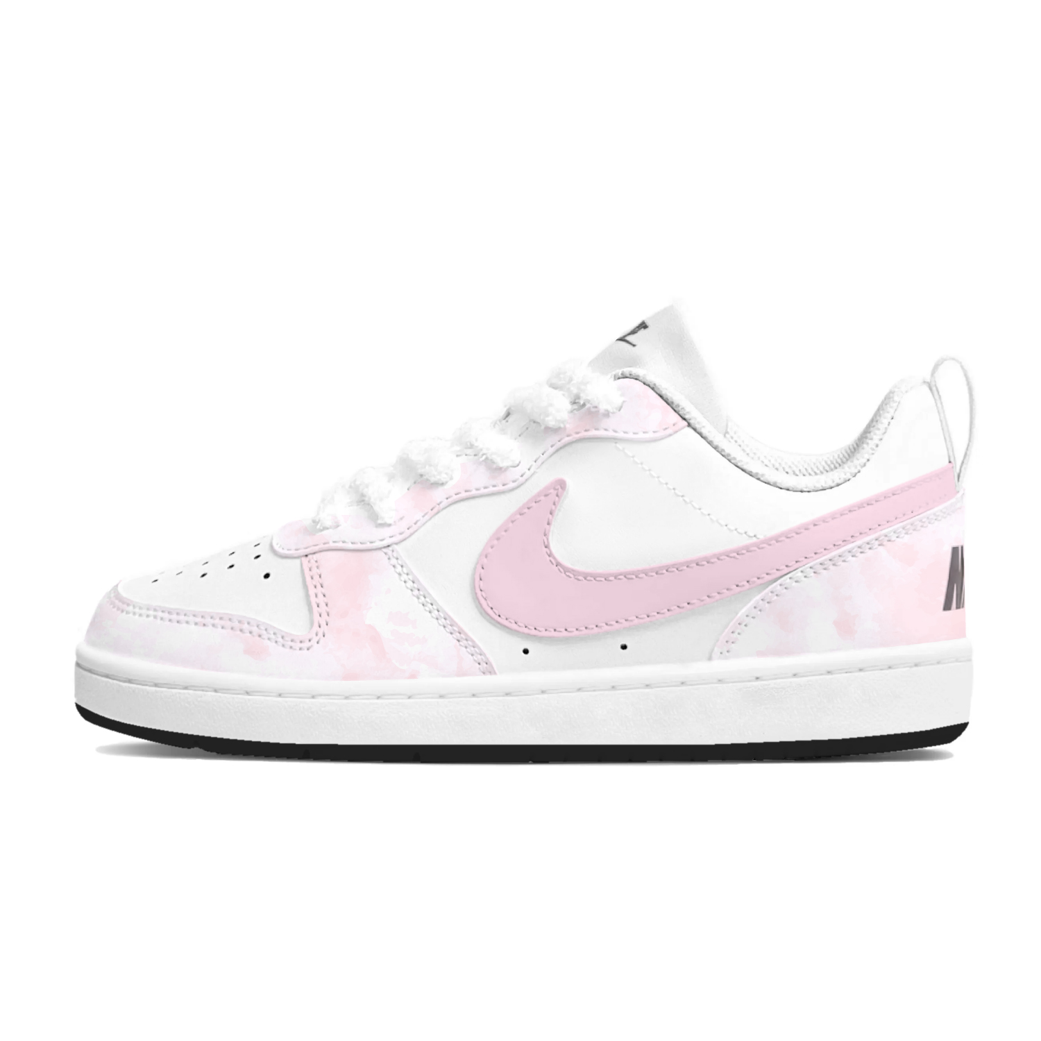 

Детские скейтерские кроссовки Court Borough для младших школьников Nike, белый/розовый