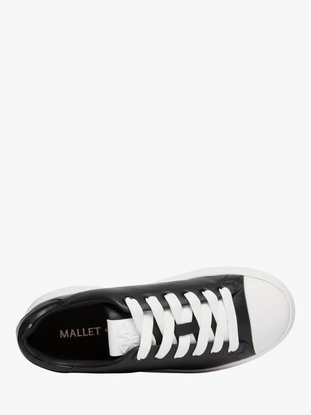 GRFTR Lite кожаные кроссовки с мыском на шнуровке Mallet, Black — фото 4