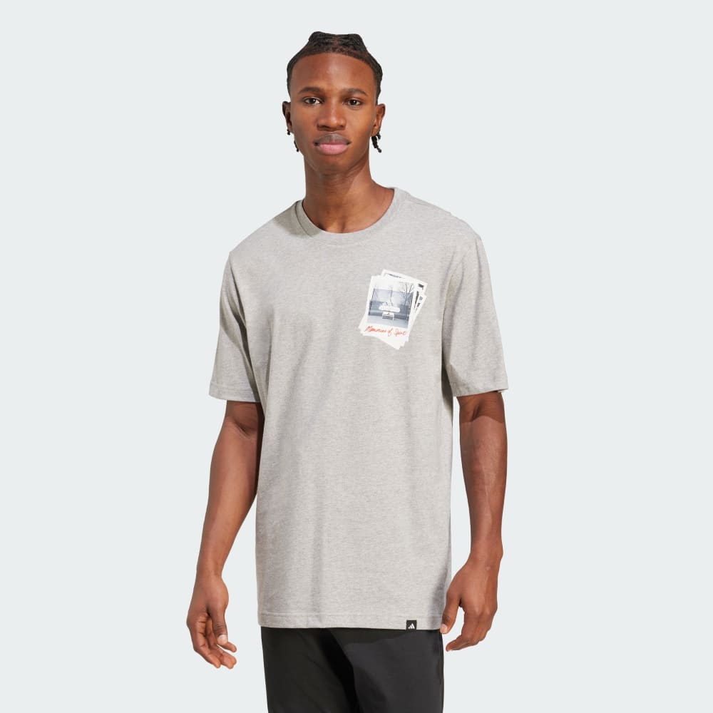

Футболка Adidas Memories Of Sport Graphic Tee, цвет Medium Grey Heather