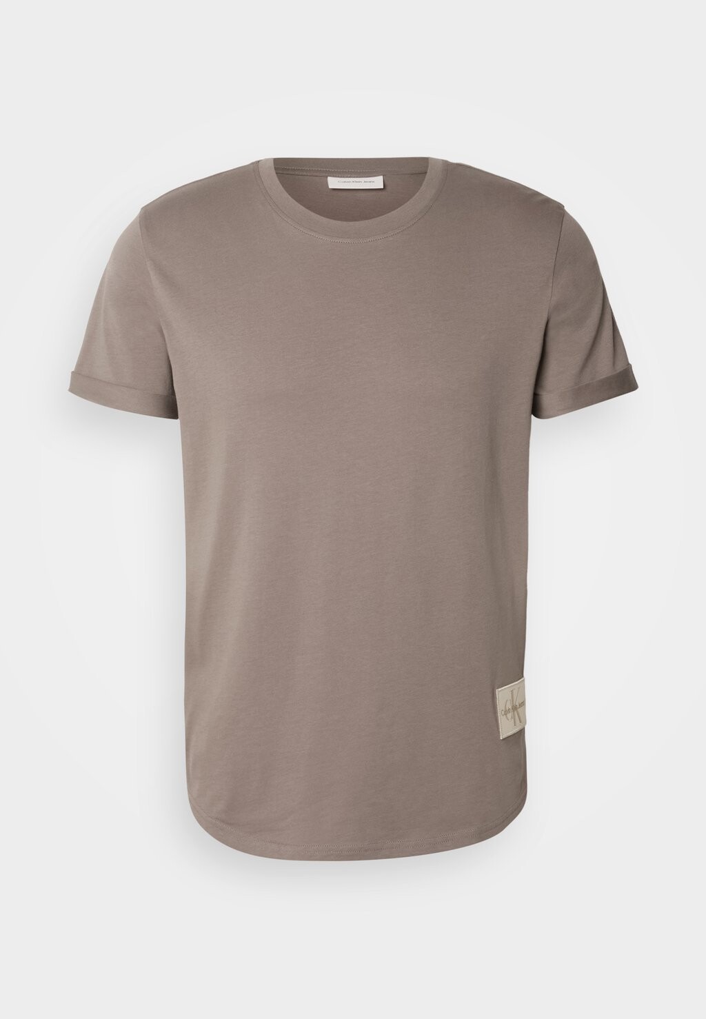 

Базовая футболка BADGE TURN UP SLEEVE Calvin Klein Jeans, бежевый
