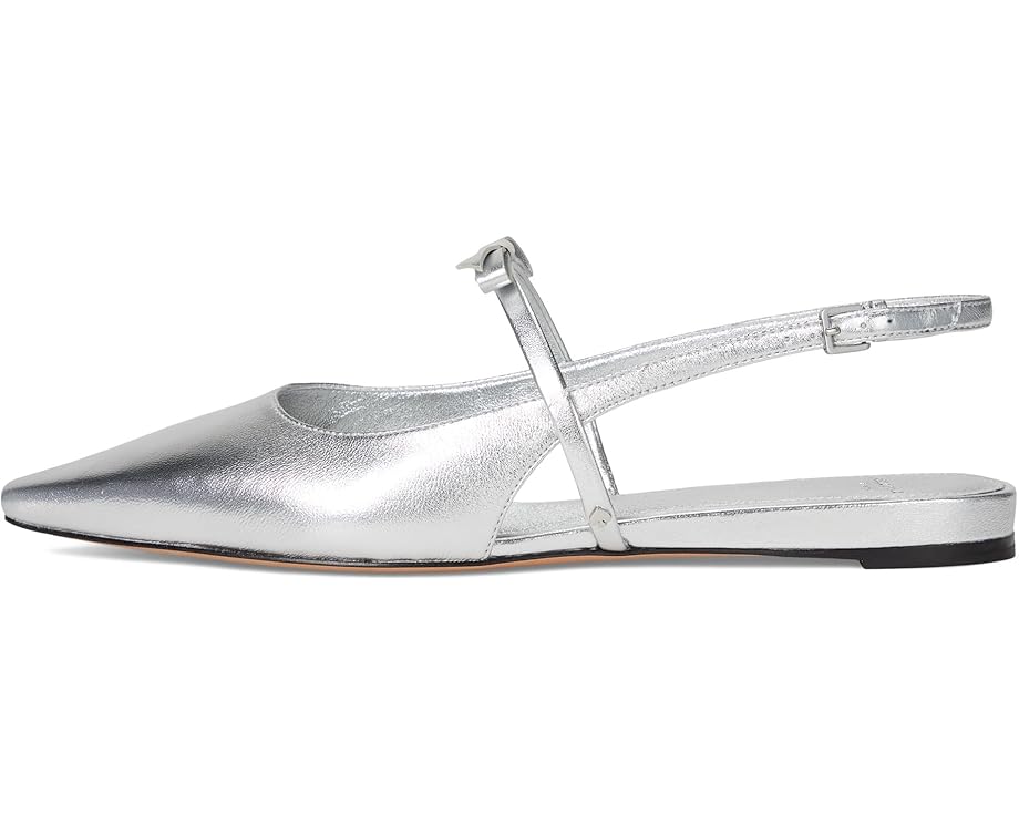 Балетки Kate Spade New York Carolina Slingback Flat, серебряный — фото 4