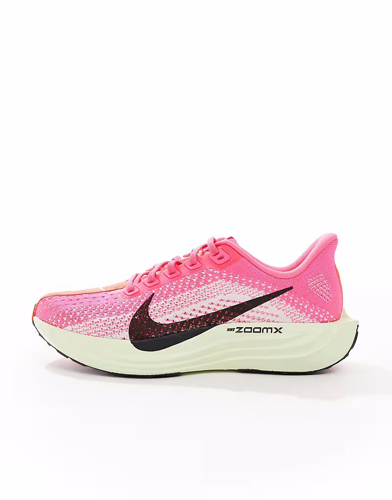 Кроссовки Nike Running Pegasus Plus розового и зеленого цвета — фото 2