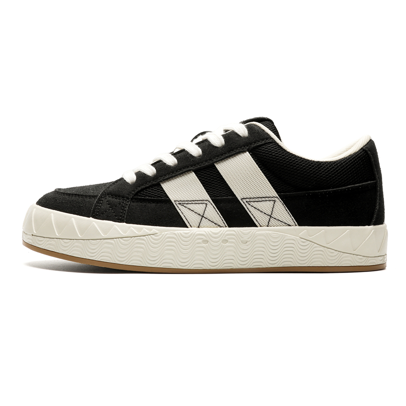

Кроссовки Anti-Slip Wear-Resistant Skateboard Shoes Men's PLAY COBBLER, черный/бежевый