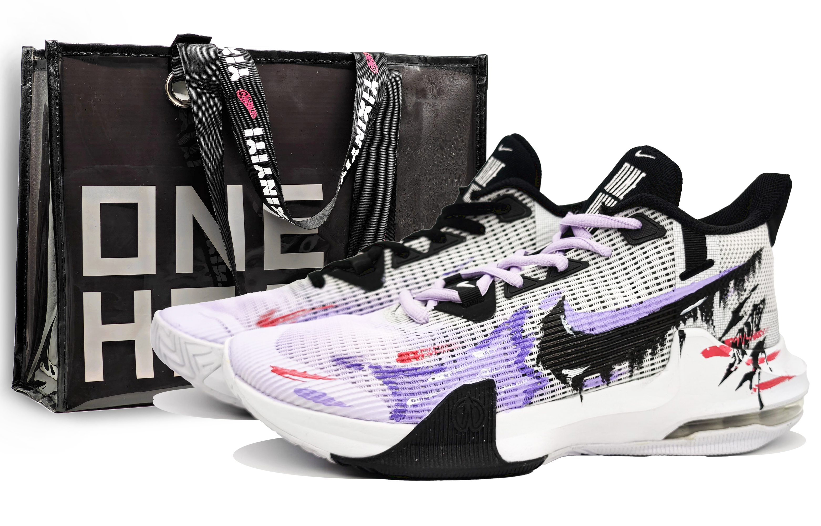 

Nike Баскетбольные кроссовки Air Max Impact 3 с противоскользящим покрытием, мужские, романтического фиолетового цвета