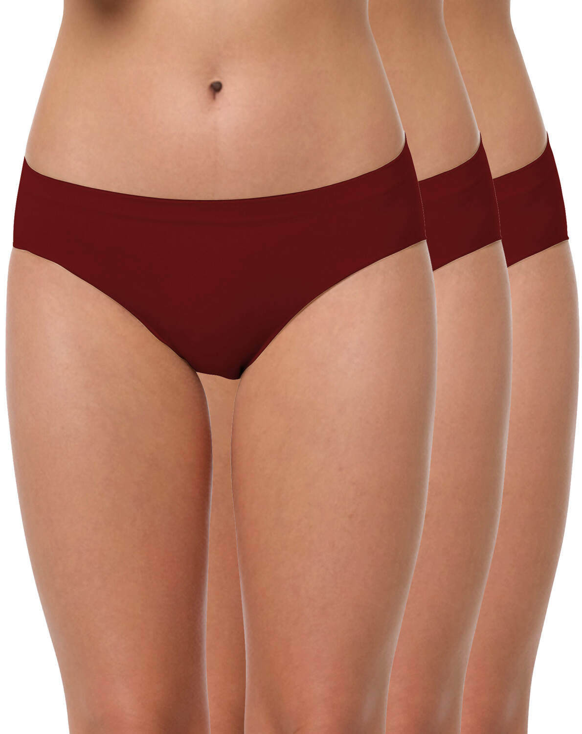 

Трусы Yenita Hüft 3er Set, Seamless, Mikrofaser, цвет claret rot