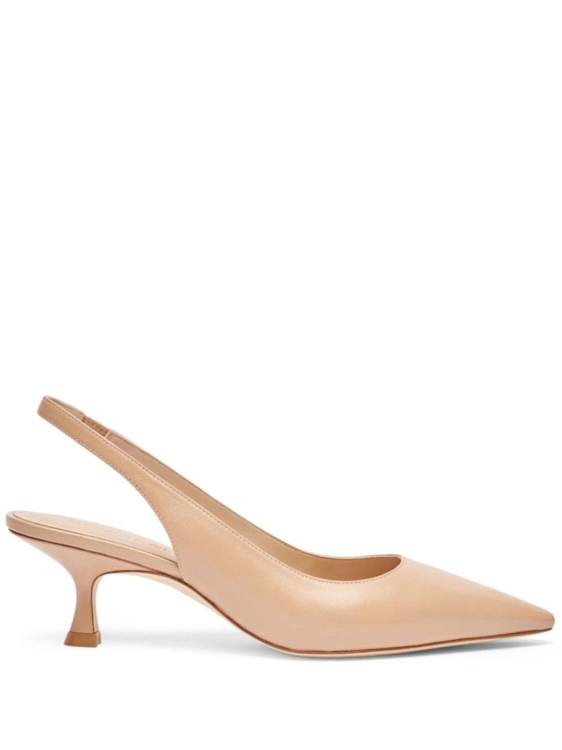 

Stuart Weitzman туфли-лодочки Naomi 35 мм из кожи, нейтральный цвет
