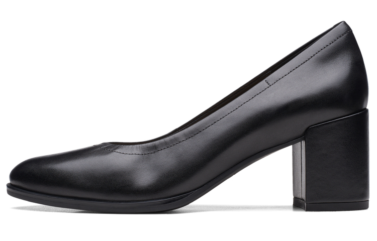 Футболка Frewa Series на массивном каблуке 6,5 см женские черные Clarks, черная кожа коровы 261709644 — фото 2