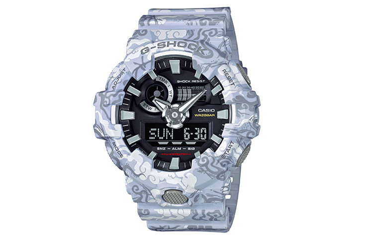 

Мужские часы Casio GA-700CG-7A серии Dual Display с жидкокристаллическим и аналоговым дисплеем черные