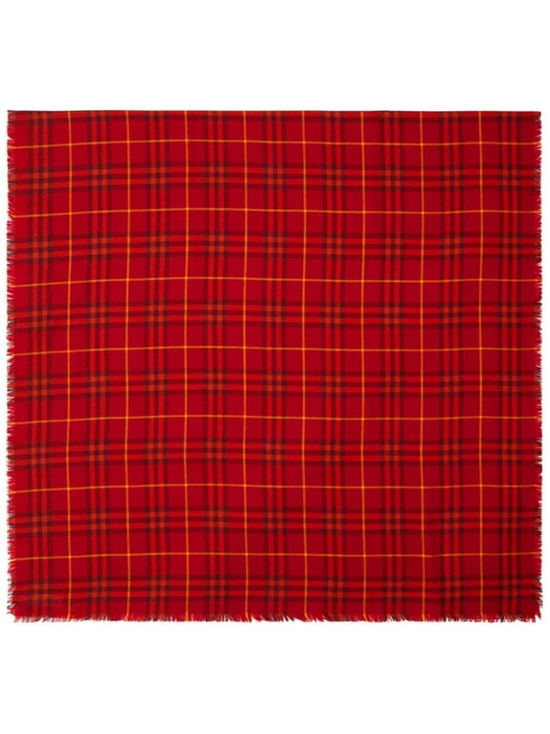 

Клетчатый шарф из смесового кашемира Burberry, красный