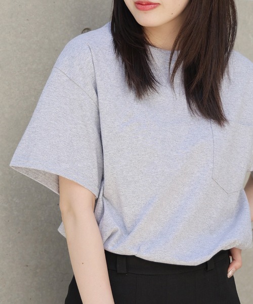 

Футболка Gildan Ultra Cotton, оверсайз, с коротким рукавом и карманом, серая