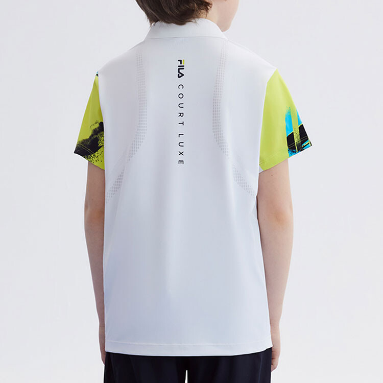 Детская футболка Fila Kids, цвет Jade White — фото 3
