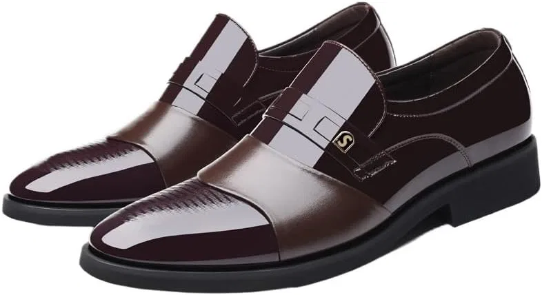 Лоферы кожаные Luxury Leather Men Shoes Brown UOPYNE
